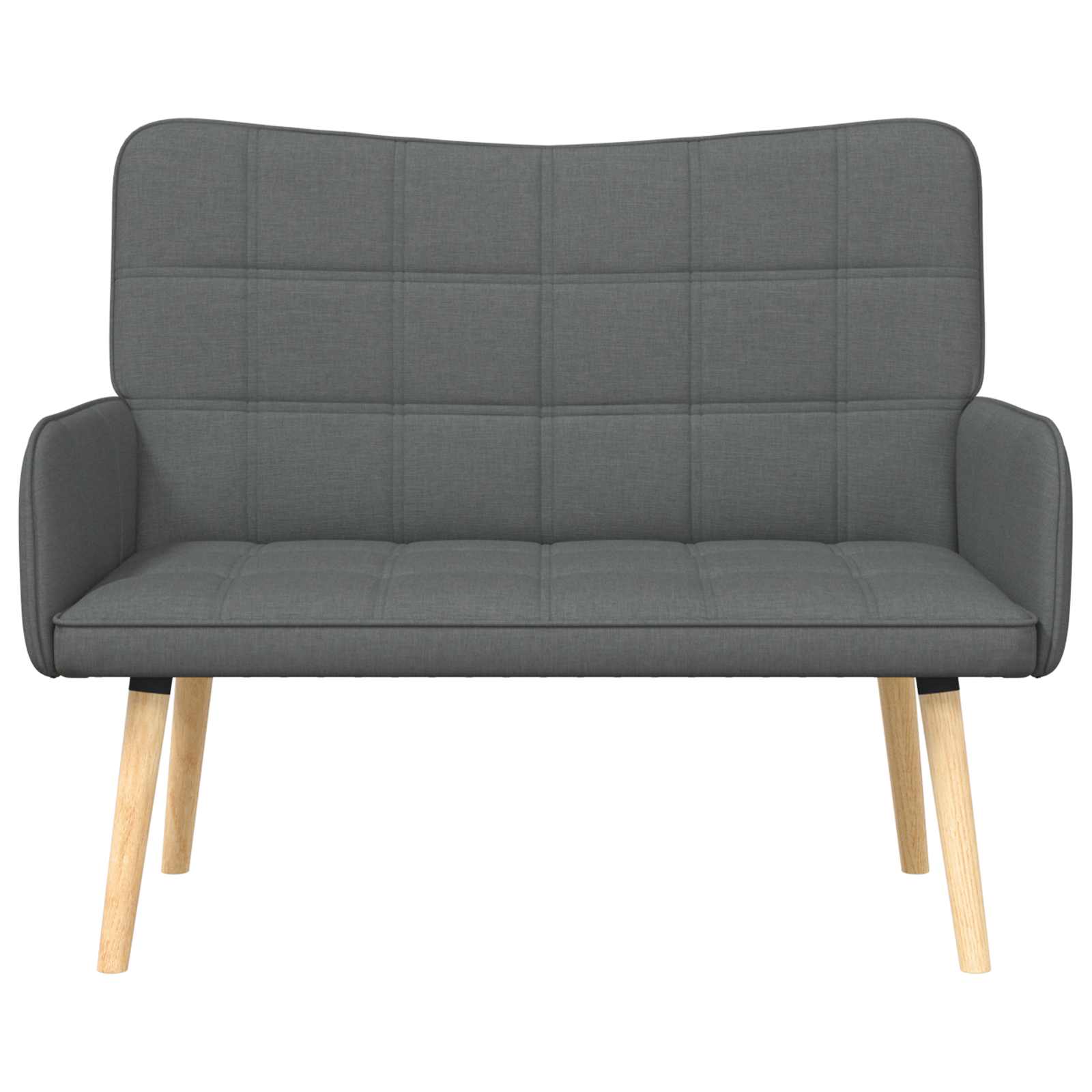 2-Zits Sofa Donkergrijs 115 x 61 x 87 cm Stof