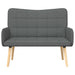 2-Zits Sofa Donkergrijs 115 x 61 x 87 cm Stof