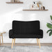 2-Zits Sofa Zwart 115 x 61 x 87 cm Stof