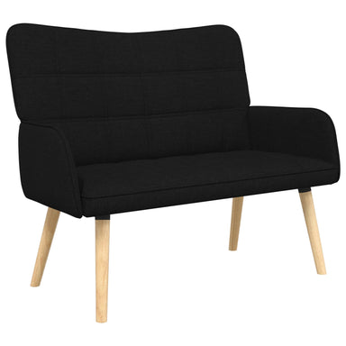 2-Zits Sofa Zwart 115 x 61 x 87 cm Stof