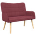 2-Zits Sofa Wijnrood 115 x 61 x 87 cm Stof