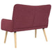 2-Zits Sofa Wijnrood 115 x 61 x 87 cm Stof