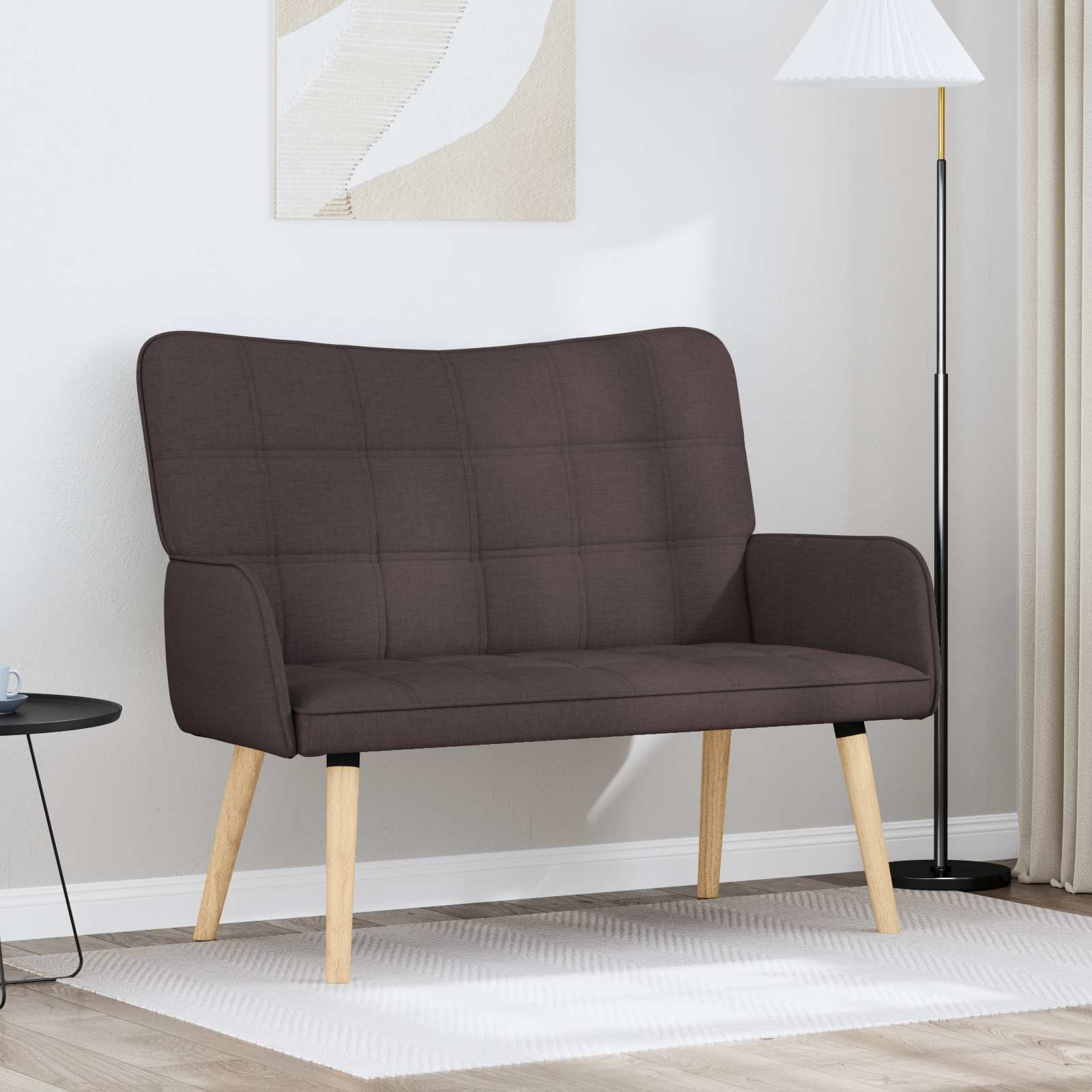 2-Zits Sofa Donkerbruin 115 x 61 x 87 cm Stof