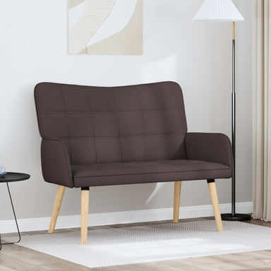 2-Zits Sofa Donkerbruin 115 x 61 x 87 cm Stof