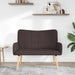 2-Zits Sofa Donkerbruin 115 x 61 x 87 cm Stof