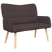 2-Zits Sofa Donkerbruin 115 x 61 x 87 cm Stof
