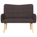 2-Zits Sofa Donkerbruin 115 x 61 x 87 cm Stof