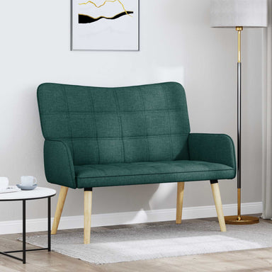 2-Zits Sofa Donkergroen 115 x 61 x 87 cm Stof