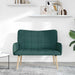 2-Zits Sofa Donkergroen 115 x 61 x 87 cm Stof
