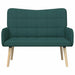 2-Zits Sofa Donkergroen 115 x 61 x 87 cm Stof