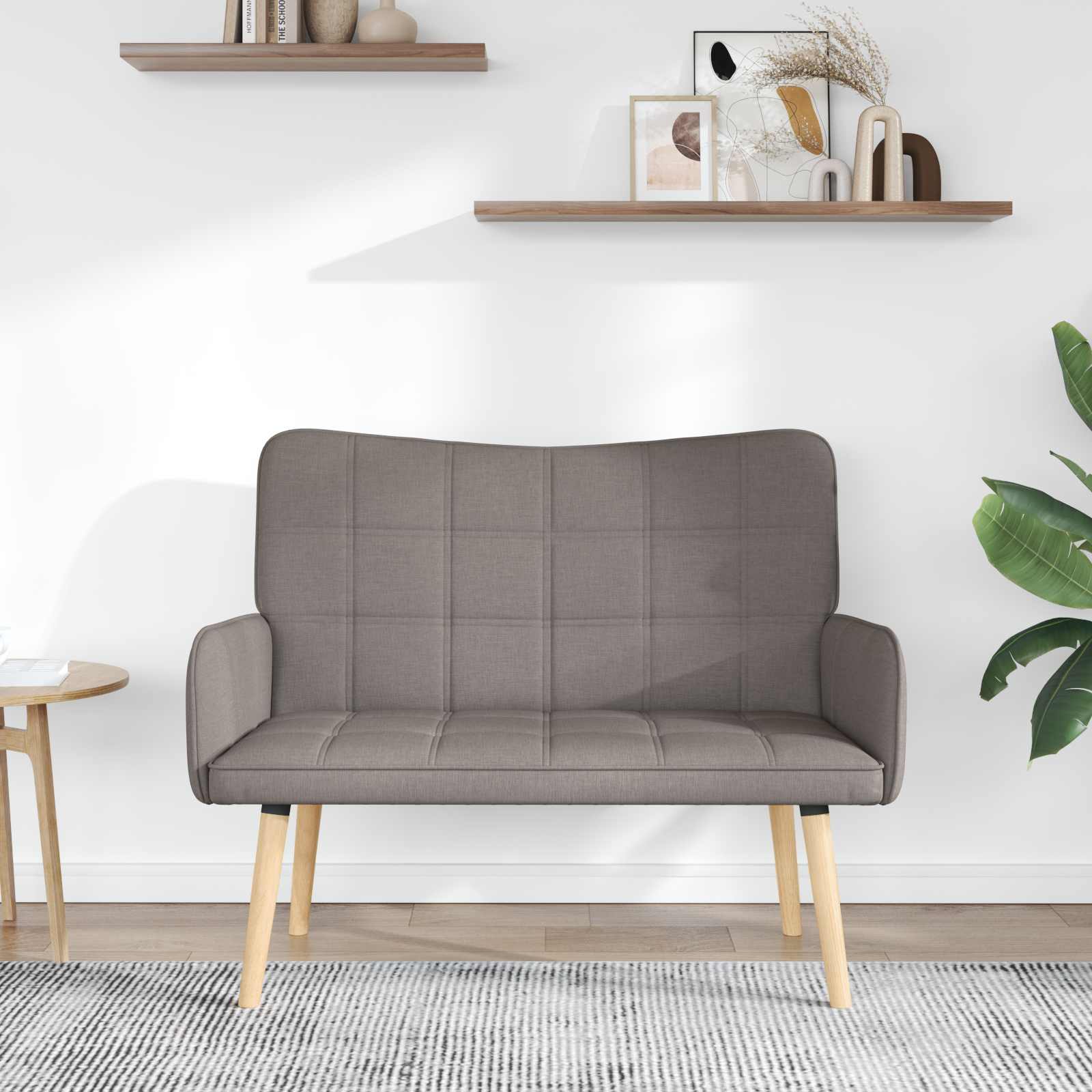 2-Zits Sofa Taupe 115 x 61 x 87 cm Stof