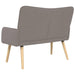 2-Zits Sofa Taupe 115 x 61 x 87 cm Stof