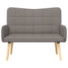 2-Zits Sofa Taupe 115 x 61 x 87 cm Stof