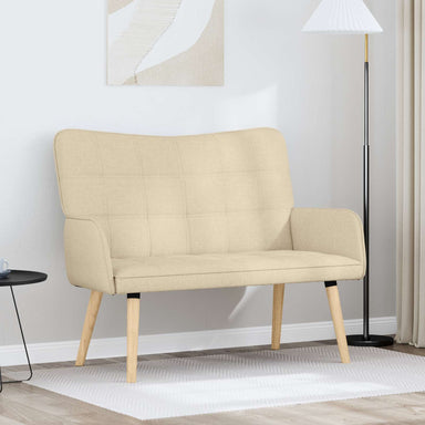 2-Zits Sofa Crèmekleurig 115 x 61 x 87 cm Stof
