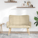 2-Zits Sofa Crèmekleurig 115 x 61 x 87 cm Stof