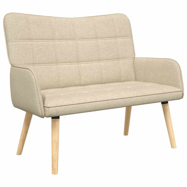 2-Zits Sofa Crèmekleurig 115 x 61 x 87 cm Stof