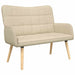 2-Zits Sofa Crèmekleurig 115 x 61 x 87 cm Stof