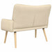 2-Zits Sofa Crèmekleurig 115 x 61 x 87 cm Stof