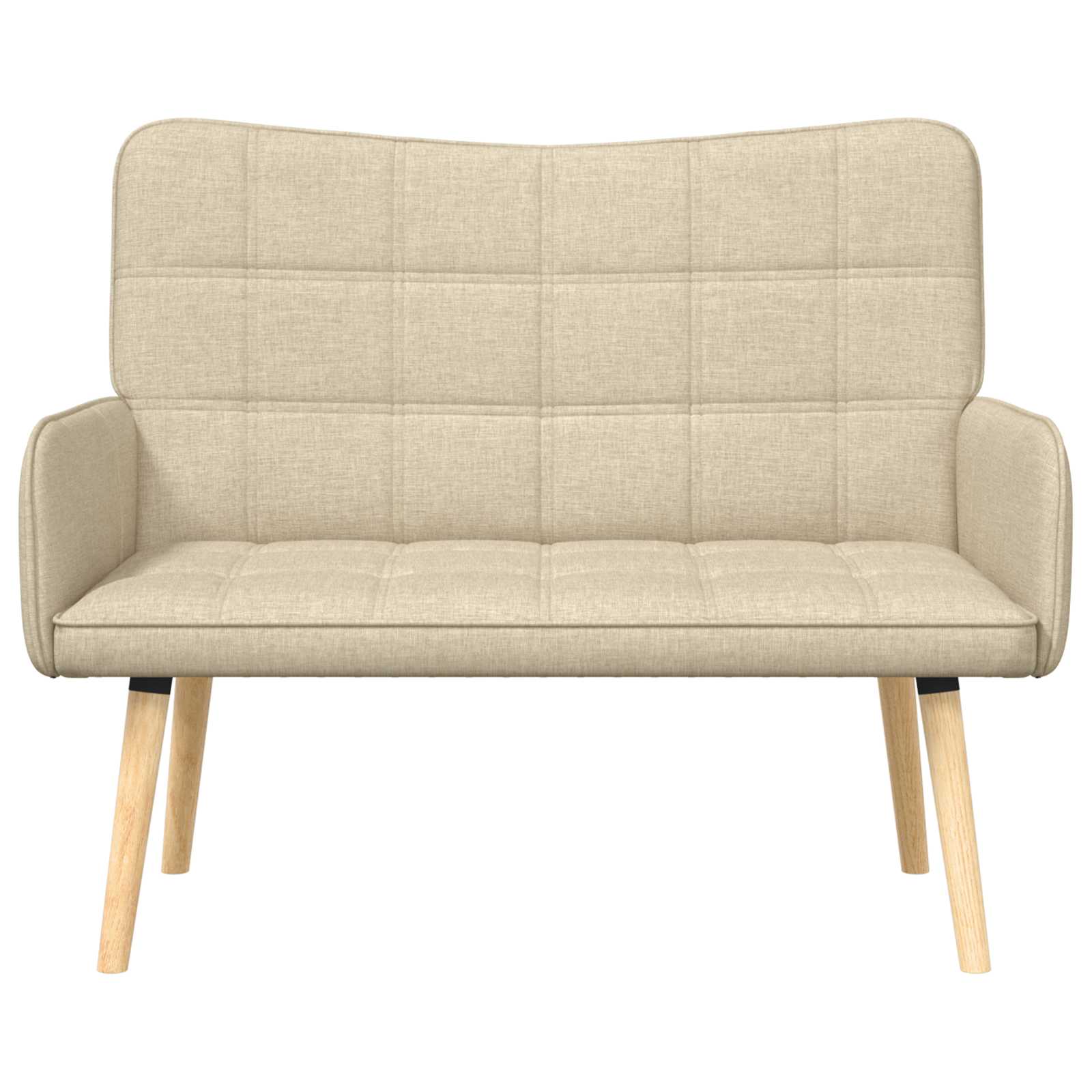 2-Zits Sofa Crèmekleurig 115 x 61 x 87 cm Stof