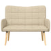 2-Zits Sofa Crèmekleurig 115 x 61 x 87 cm Stof