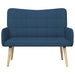 2-Zits Sofa Blauw 115 x 61 x 87 cm Stof