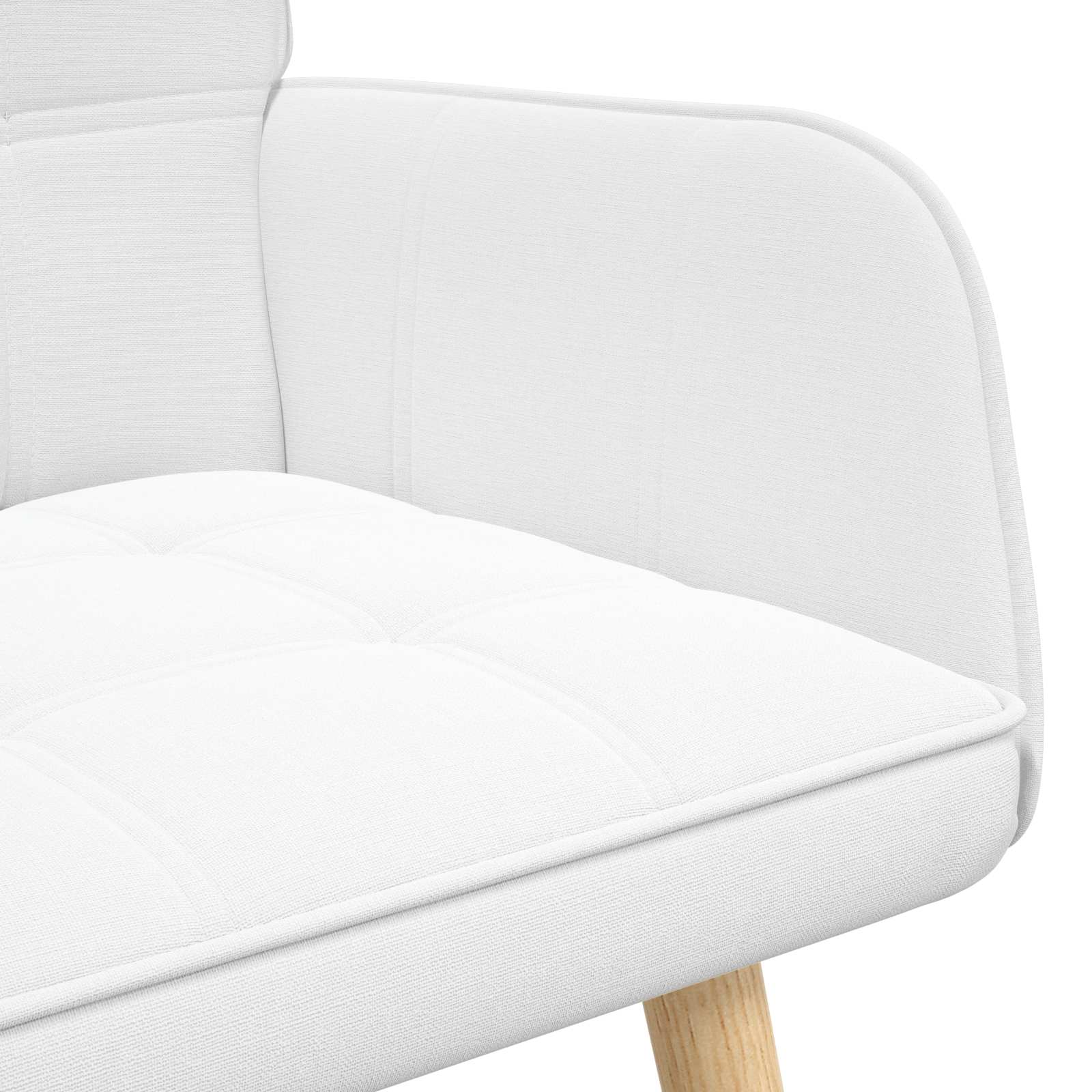 2-Zits Sofa Wit 115 x 61 x 87 cm Stof