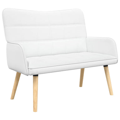 2-Zits Sofa Wit 115 x 61 x 87 cm Stof