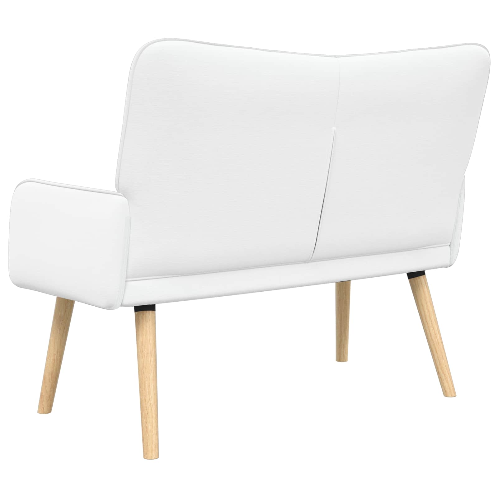 2-Zits Sofa Wit 115 x 61 x 87 cm Stof