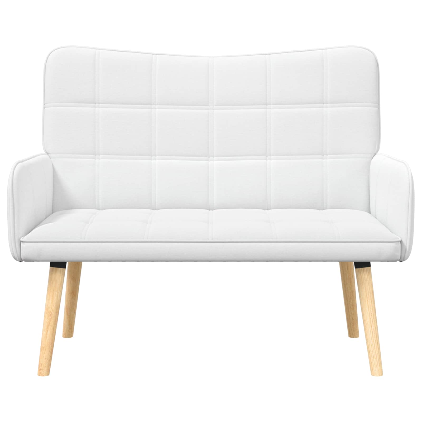2-Zits Sofa Wit 115 x 61 x 87 cm Stof