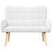 2-Zits Sofa Wit 115 x 61 x 87 cm Stof