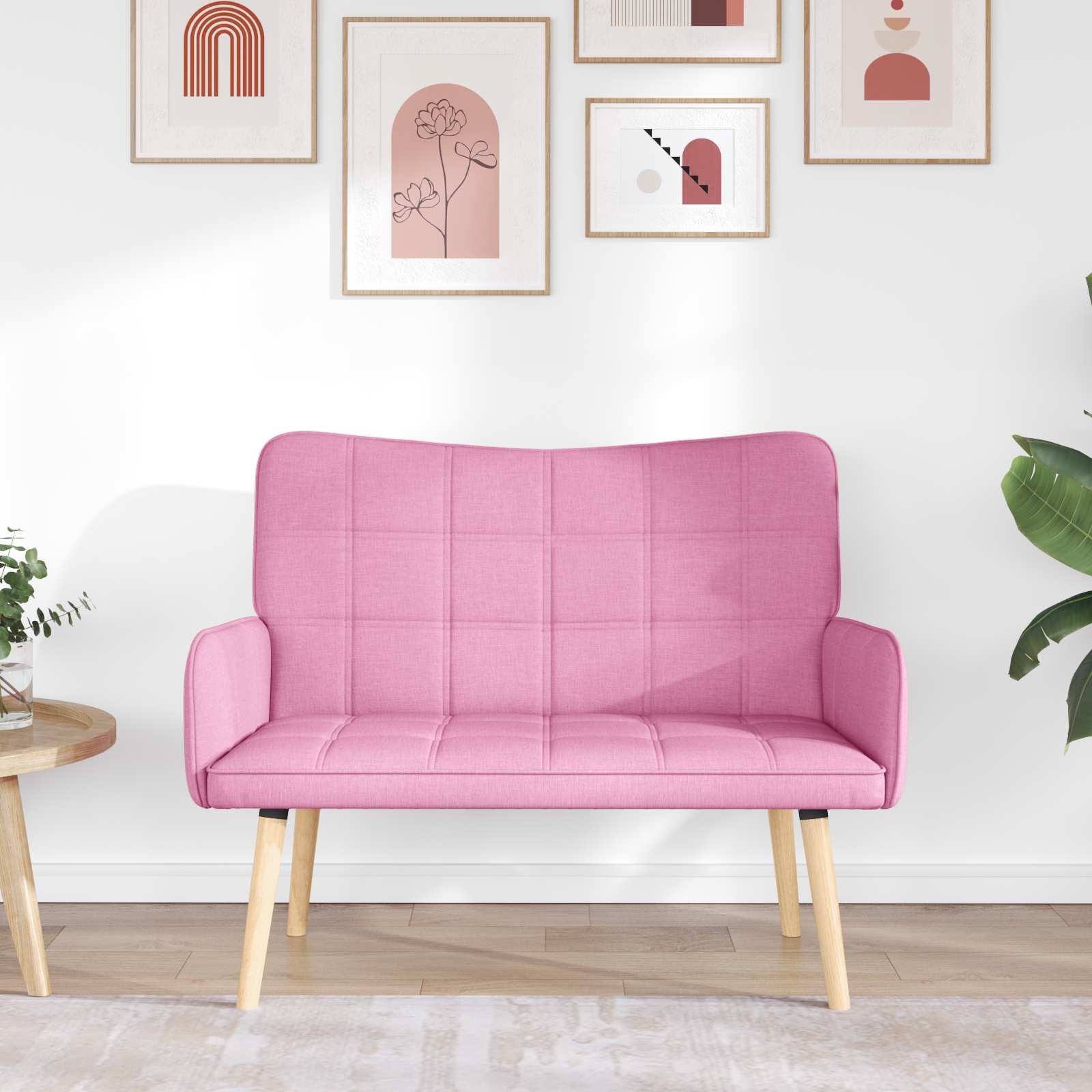 2-Zits Sofa Roze 115 x 61 x 87 cm Stof