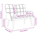 2-Zits Sofa Roze 115 x 61 x 87 cm Stof
