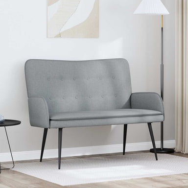 2-Zits Sofa Lichtgrijs 115 x 61 x 87 cm Stof