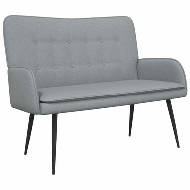 2-Zits Sofa Lichtgrijs 115 x 61 x 87 cm Stof