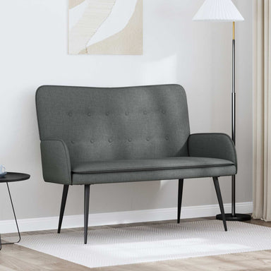 2-zitsbank Donkergrijs 115 x 61 x 87 cm Stof