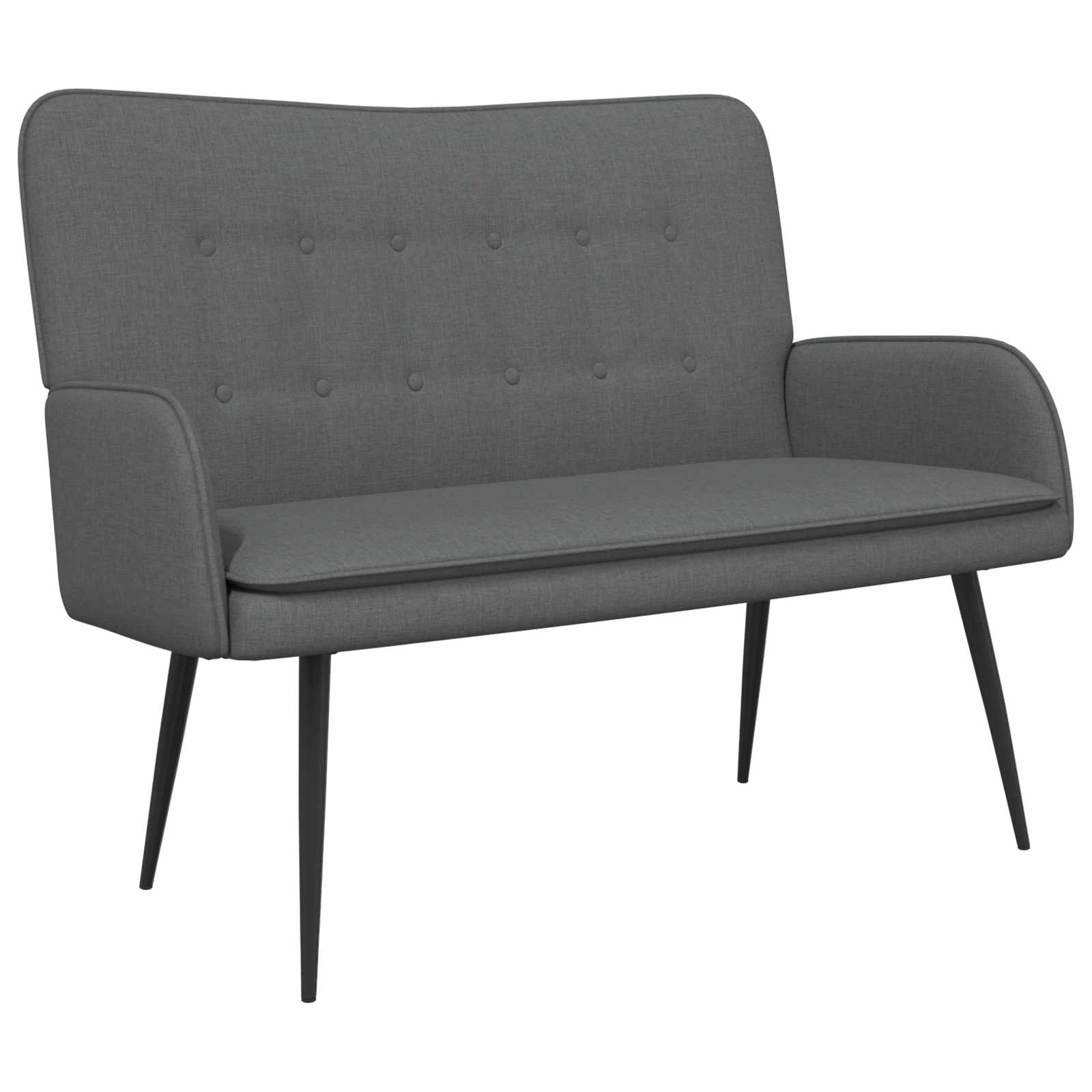 2-zitsbank Donkergrijs 115 x 61 x 87 cm Stof