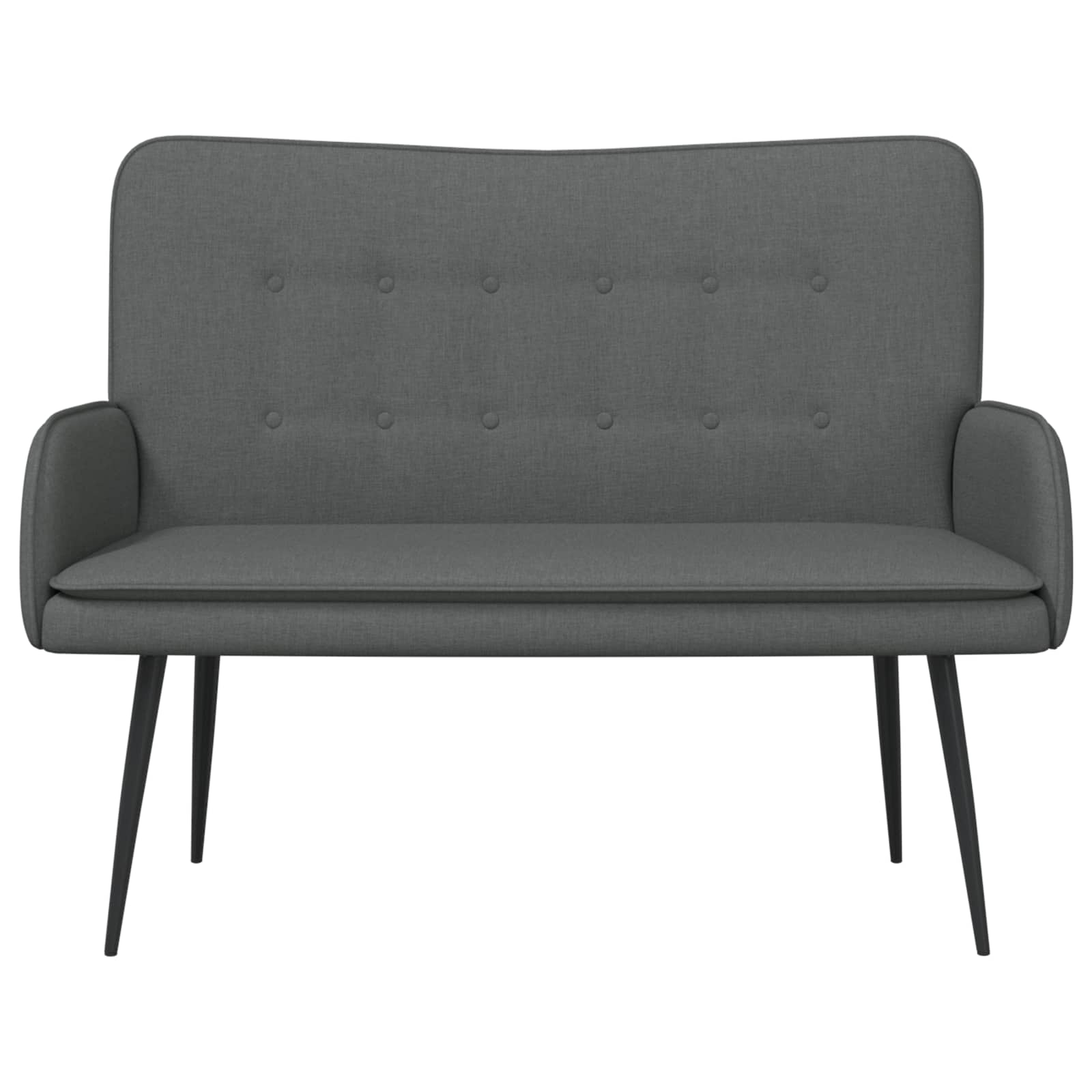 2-zitsbank Donkergrijs 115 x 61 x 87 cm Stof