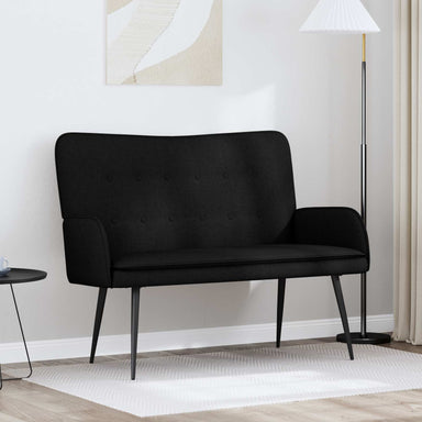 2-Zits Sofa Zwart 115 x 61 x 87 cm Stof