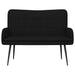 2-Zits Sofa Zwart 115 x 61 x 87 cm Stof