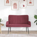 2-Zits Sofa Wijnrood 115 x 61 x 87 cm Stof