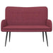 2-Zits Sofa Wijnrood 115 x 61 x 87 cm Stof