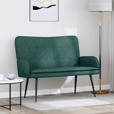 2-Zits Sofa Donkergroen 115 x 61 x 87 cm Stof