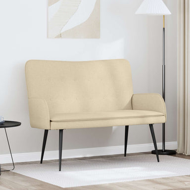 2-Zits Sofa Crèmekleurig 115 x 61 x 87 cm Stof
