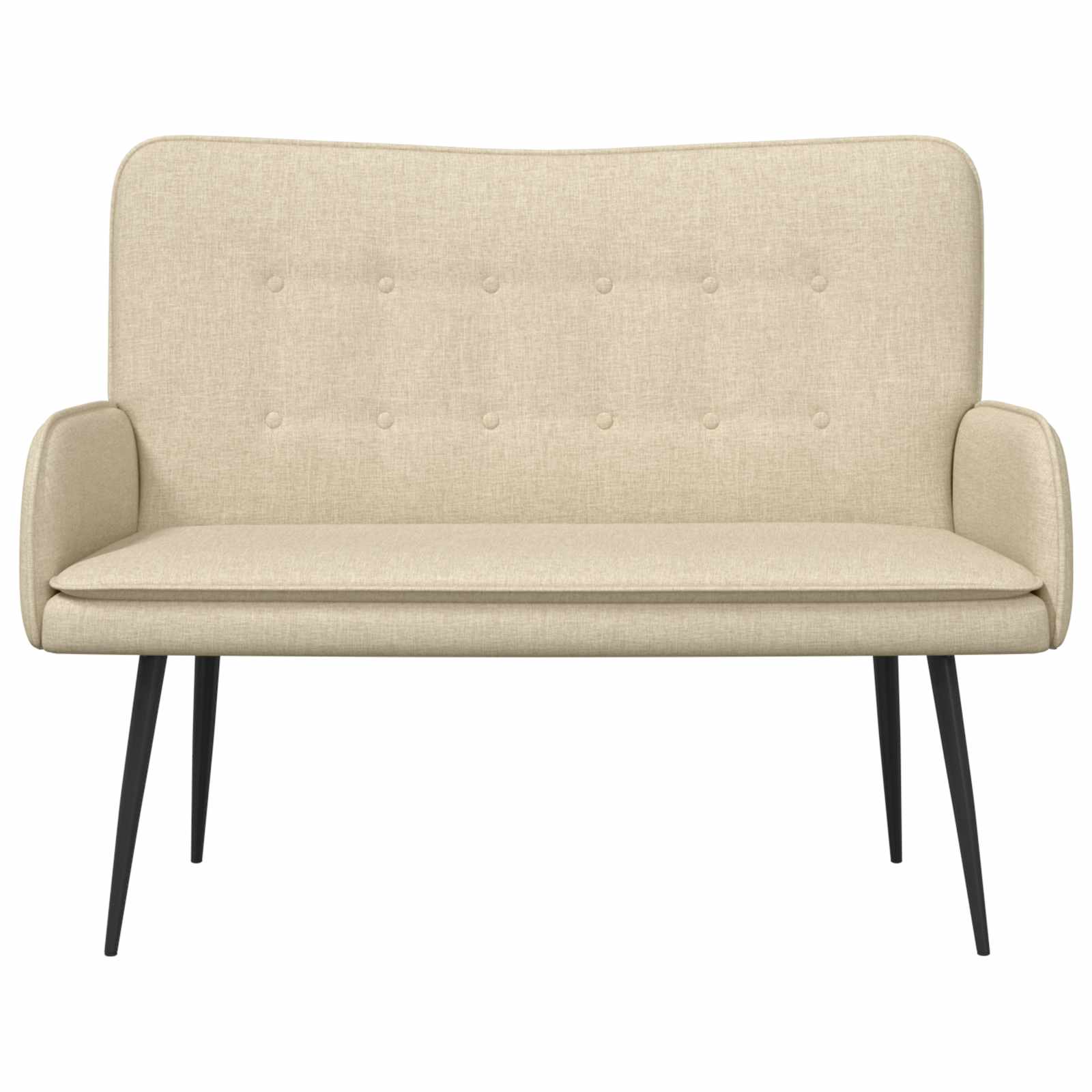 2-Zits Sofa Crèmekleurig 115 x 61 x 87 cm Stof