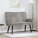 2-Zits Sofa Lichtgrijs 115 x 61 x 87 cm fluweel