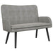2-Zits Sofa Lichtgrijs 115 x 61 x 87 cm fluweel