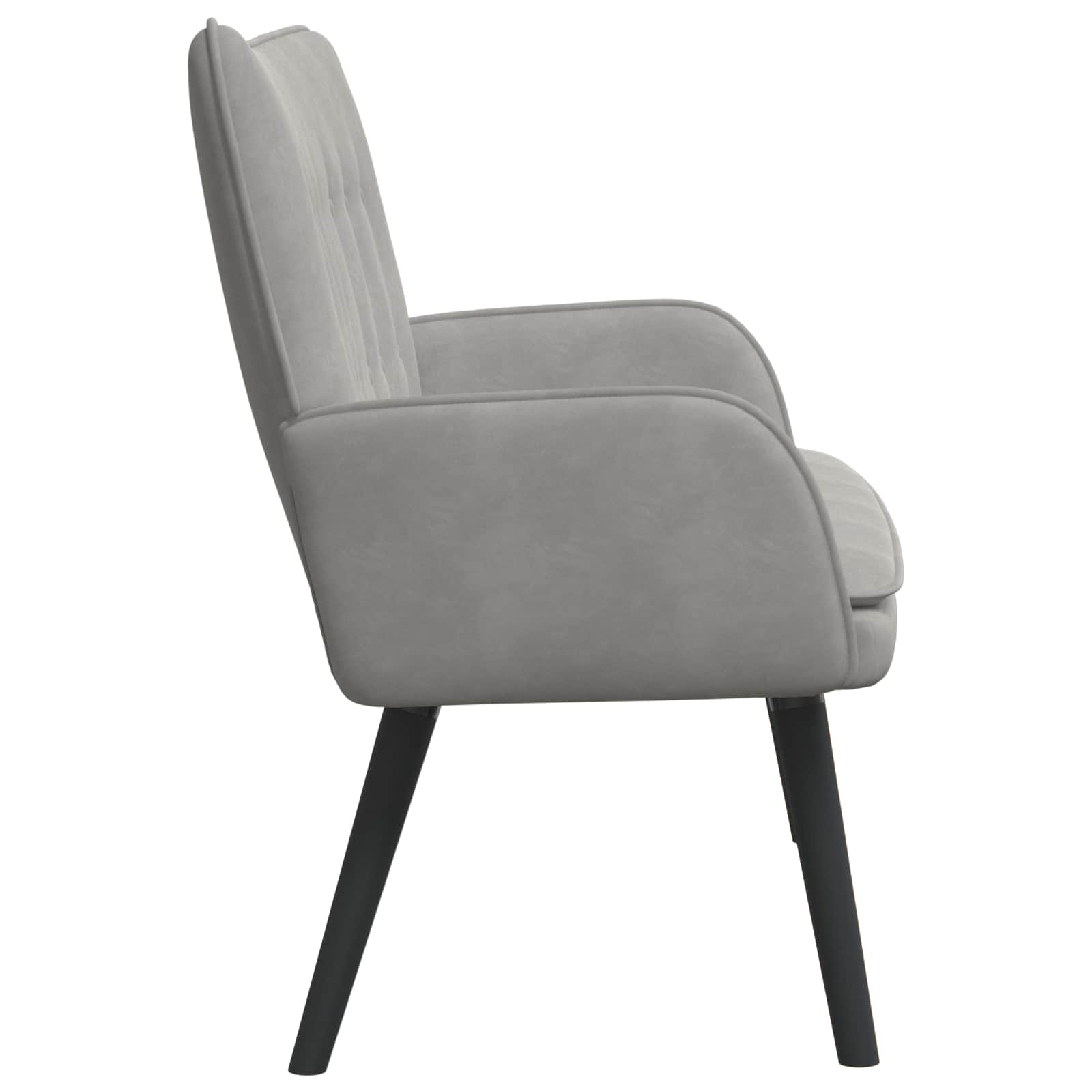 2-Zits Sofa Lichtgrijs 115 x 61 x 87 cm fluweel