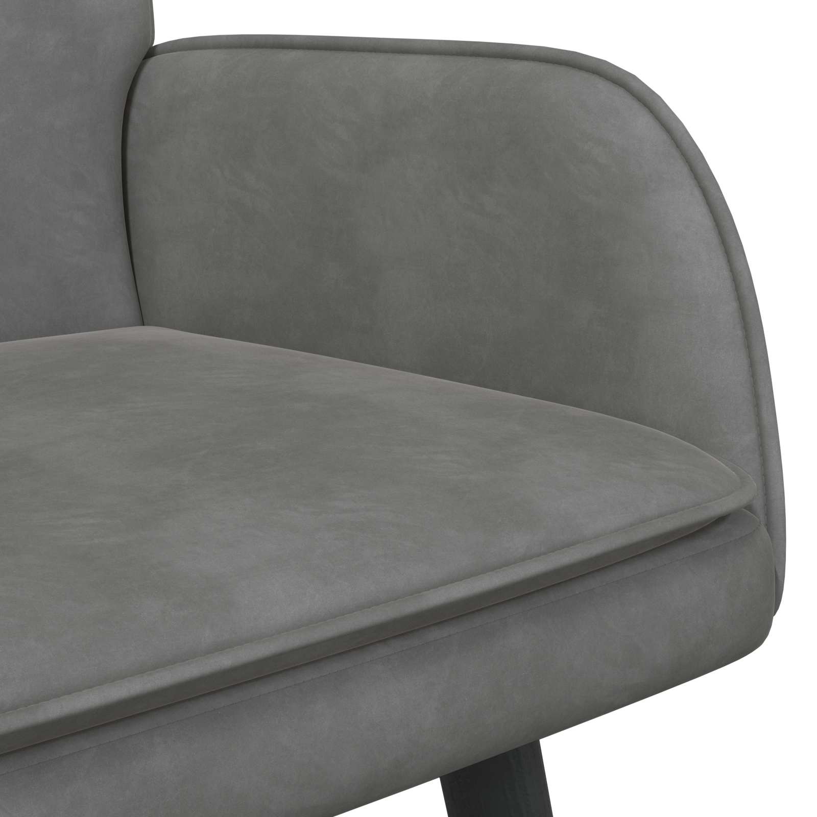 2-Zits Sofa Donkergrijs 115 x 61 x 87 cm fluweel