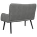 2-Zits Sofa Donkergrijs 115 x 61 x 87 cm fluweel