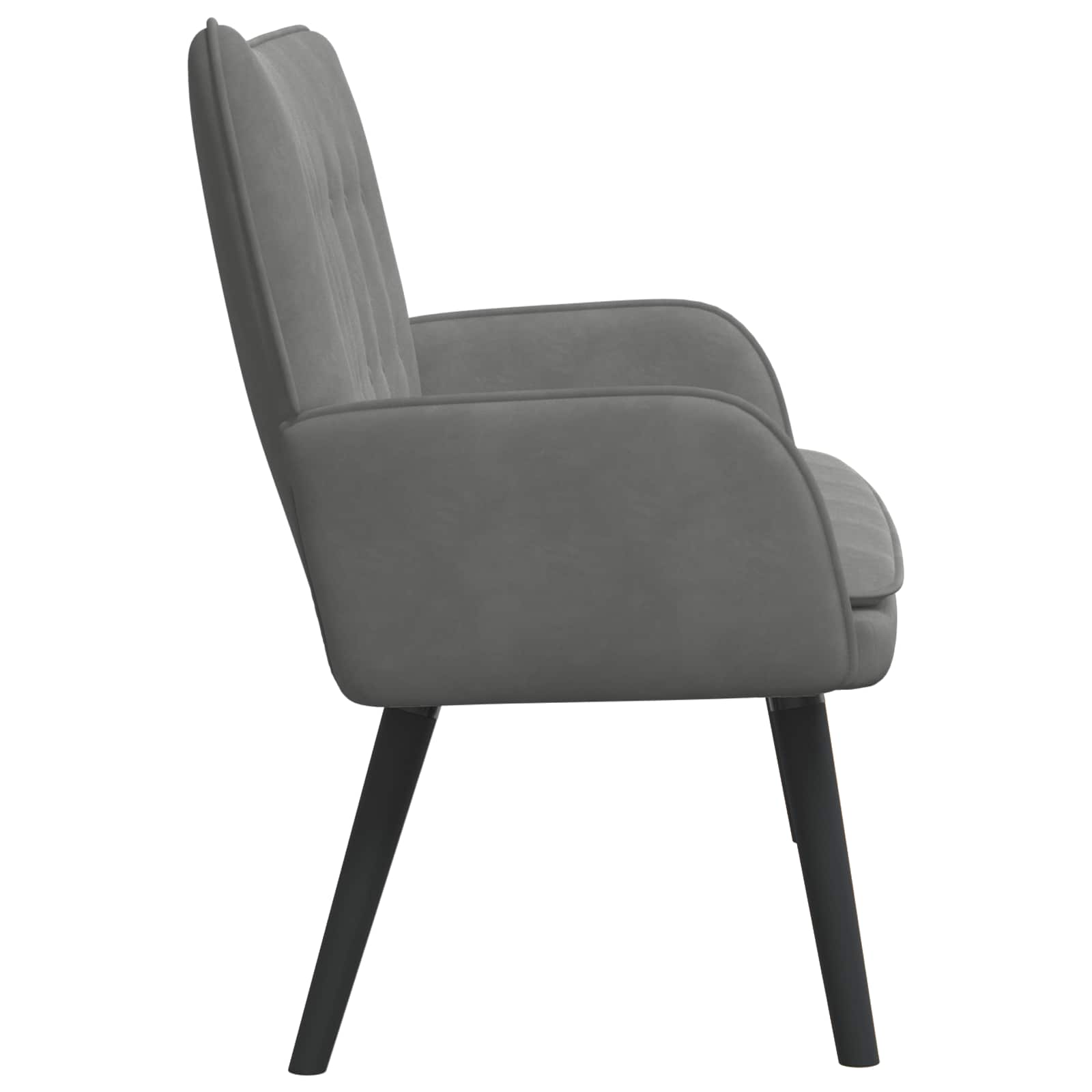 2-Zits Sofa Donkergrijs 115 x 61 x 87 cm fluweel